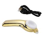 Deemark Eye Massager for Dark Circles | Blood Flow Control | Personal Massage Machine for Women | USB Rechargeable | Under-eye Massager | Gold