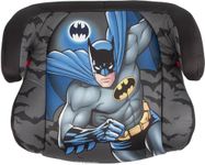 DC Comics Batman Car Booster Seat with ISOFIX i-Size ECE R129 Baby Safety Booster Seat Height 125 to 150 cm Car Booster Seat for Children on Grey Background