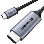 UGREEN USB C to HDMI Cable 2M(8K@60Hz), 4K@240Hz HDMI 2.1 Cable, Thunderbolt 3/4 Compatible, Type C to HDMI Cable Compatible with MacBook, Mac mini, iPad, iPhone 15 Series, Galaxy, Surface, XPS