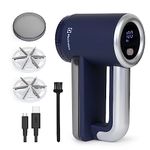Electrolux Rechargeable Fabric Shaver & Lint Remover for Clothes, Furniture, Sofas, Blankets | with LED Display, 3-Speed Portable Electric Fur Zapper & Pill Cutter - Removes Lint, Pill, & Fuzz - Blue