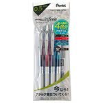 Pentel XBLN75TL-4STA EnerGel Ink Ballpoint Pen, 4 Colors + 1 Refill, 0.02 Inches (0.5 mm)