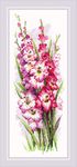 RIOLIS Counted Cross Stitch Kit 7.75"X19.75"-Charming Gladioli (14 Count)