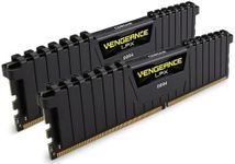 Corsair CMK16GX4M2A2666C16 Vengeance LPX 16 GB (2 x 8 GB) DDR4 2666 MHz C16 XMP 2.0 High Performance Desktop Memory Kit, Black