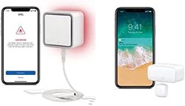 Eve Water Guard - Smart Home Water Leak Detector, 6.5 ft Sensing Cable, 100 dB Siren, White & Door & Window (HomeKit) – Smart Contact Sensor for Doors & Windows, Notifications