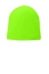 Port & Company Fleece-Lined Beanie Cap. CP91L Neon Green OSFA