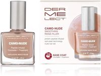 Dermelect Camo-Nude Concealer + Treatment - Nailcare Base Coat with Keratin Protein Peptides, Biotin, Strengthening, Smoothing & Concealing Treatment for Nail Ridges, Yellowing, Splitting Nails 0.4 oz