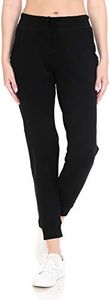 Leggings Depot Cotton Jogger, French Terry-black, Medium