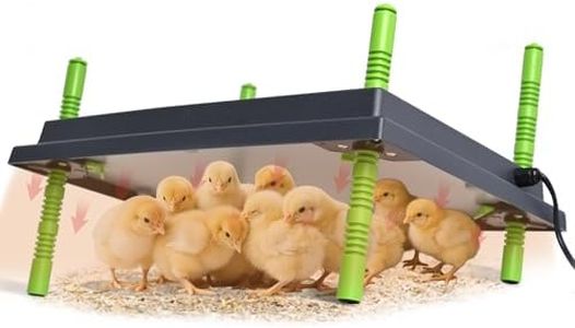 Shaledig 16"x22" Chick Brooder Heater Plate, Brooder Plate for Chicks with Adjustable Height & Temperature Display for Baby Chick Duck, 50W Constant Temperature Control Chick Warmer for Energy Saving