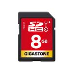 Gigastone 8GB SD Card UHS-I U1 Class 10 SDHC Memory Card Full HD Video Canon Nikon Sony Pentax Kodak Olympus Panasonic Digital Camera