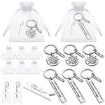 Yinkin 6 Pcs Coach Keychain Basketball Coach Keychain Bulk Thank You Coach Gifts Employee Appreciation Coach Keychain for Men Women Sports Fan Soccer Football Swimming Volleyball Coworker