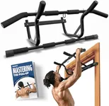 DMoose Pull Up Bar for Doorway - Max Weight Capacity 250 LBs, Mountable Door Frame Bar with heavy-duty construction, Chin Up Bar for Strength Training Home Fitness Equipment with Installation Guide (Black)