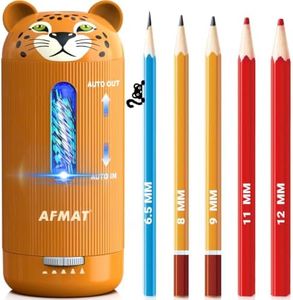 AFMAT Electric Pencil Sharpener, Fully Automatic, for 6.5-12mm Pencils