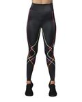 CW-X Women's Stabilyx 3.0 Joint Support Compression Tight Pants, Black/Rainbow, Medium