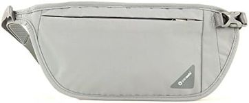 Pacsafe Coversafe V100 Anti-Theft RFID Blocking Waist Wallet, Neutral Grey