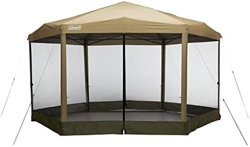 Coleman Back Home Screen Canopy Tent with Instant Setup, Outdoor Gazebo for Bug-Free Lounging, Shelter Fits Over Picnic Tables for Parties, Events, Tailgating, Picnics, & More