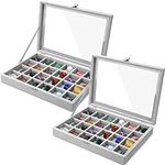 Misdary 2 Pack Rock Collection Box 