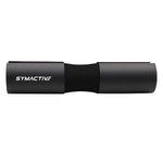 Amazon Brand - Symactive Barbell Pad for Weightlifting (Squat Pad & Hip Thrust Pad) | With Extra Cushion | Antti-Slip Surface (Black)