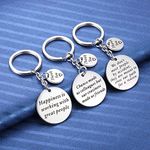 Coworker Leaving Gift for Friends Boss - 3PCS Colleague Going Away Keychain Retirement Jewelry Co Worker Office Goodbye Farewell Key Chain