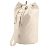 CANVAS DUFFLE BAG - CHOICE OF COLOUR - GREAT FOR HOLIDAY (NATURAL)