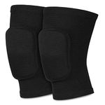 Protective Knee Pads Volleyball Knee Pads Non Slip Knee Brace Soft Knee Pads Knee Sleeve for Dance Basketball Running Football Jogging Cycling for Womens Mens Breathable Knee Protector, Black, M Size