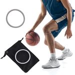 JUOPZKENN Patella Knee Pads, Thin Patella Strap Basketball Knee Strap, Strap Rubber Band Knee Brace,Elastic Fixed Protective Strap for Working Out Basketball Running(2PCS Gray)
