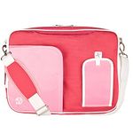 Water Resistant Nylon Pink Laptop Messenger/Shoulder Bag Acer Chromebook 11.6 13.3 14 Inch