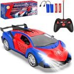 Remote Control Cars for Kids, 1:18 RC Racing Cars for Children with Lights, Electric Vehicle Toy Car Hobby Racing Car Toys, Gift for 3 4 5 6 7 8 9 Year Old Boys Girls