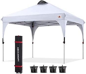 ABCCANOPY Outdoor Pop up Canopy Tent 10x10 Camping Sun Shelter-Series, White