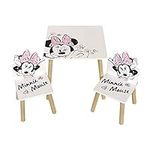 Disney Minnie Mouse Classic Table & 2 Chairs Set by Nixy Children, WD13678