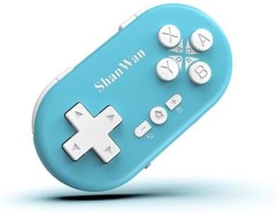 ShanWan Bluetooth Gamepad Keychain Sized Mini Controller for Switch, Windows, Android, iOS & PS4（Kabrilan）