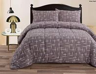 Ramesses Mink Flannel Comforter Set, Double, Winter Night