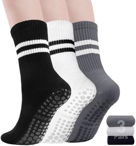 Pilates Grip Socks For Women,Reformer Pilates Socks|Yoga Socks with Grips|Non-Slip Grip Socks|Grippy Socks|Barre Socks|Non Slip Socks for Barre, Dance,Yoga