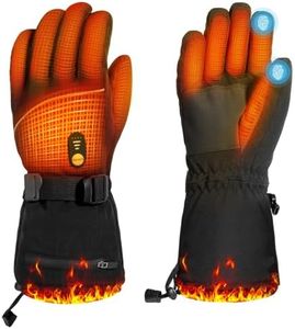 Minthouz Heated Gloves for Men Women, 7.4V 3000mAh Electric Heated Rechargeable Gloves with 6 Layer Shell, 3 Heat Levels, Touchscreen for Commuting, Driving & Outdoor Sports