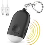 Birud Defence Emergency Alarm in Keychain for Women Safety, 130 dB Loud Emergency Personal Siren Ring with LED Light SOS Safety Alert Device Key Chain for Women, Kids, Elderly, and Joggers