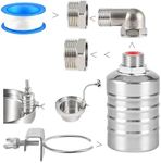 Upgrade Water Float Valve, 1/2" to 3/4" and 1" Float Valve New 304 Stainless Steel Float Valve, Fully Automatic Water Level Controller for Water Tank Aquarium Livestock Trough and Pool