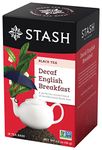 Stash Tea Decaf English Breakfast Tea Bags, 18-Count Boxes (Pack of 6)