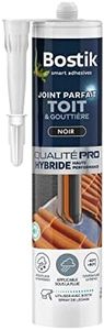 Bostik Mastic d’Étanchéité Joint Parfait Toit et Gouttière – Tous Matériaux – Extérieur – Résiste aux Intempéries et Températures Extrêmes – Applicable sous la Pluie – Hybride Polymère – Noir – 290 ml