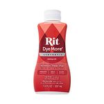 Rit DyeMore Single Bottle 7 Oz. Synthetic Liquid Fiber Dye for Clothing, Décor, and Crafts – Racing Red