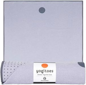 Manduka Yogitoes Yoga Mat Towel - Lightweight, Quick Drying Microfiber, Non Slip Skidless Technology, Use in Hot Yoga, Vinyasa and Power, 71 Inch (180cm), Lavender