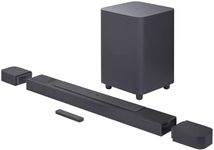 JBL Bar 800 Surround Sound Bar for TV with Wireless Subwoofer and 2 Detachable Wireless Surround Speakers, 720W Output Power, Black, UK Plug (Type G)