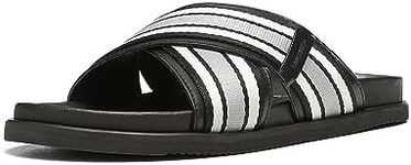 Donald Pliner Men's Petrie Leather Slide Sandal, Black, 13