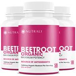 NEW Organic Beetroot Capsules 1400mg per serving HIGH POTENCY (700mg per capsule) 360 Vegan Capsules, Non-GMO Raw Beet Root Powder, Beta Vulgaris Supplement, Powerful Nitric Oxide Boosting Beetroot