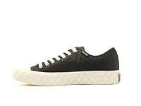 Palladium Men's Low-Top Sneakers, Black/White Asparagus, 9