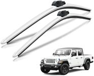 Clix Wipers - Compatible with Jeep Gladiator (16"/16") White Windshield Wiper Blades, All-Weather Replacement Wipers - Complete Front Set of 2, Includes Quick Connect Clips (2020-2024)