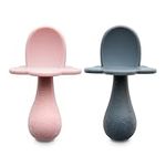 Grabease Baby Silicone Spoon Set fo