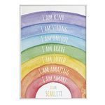 Inspire Confidence and Self-Love: Personalised Children's Affirmation Wall Art