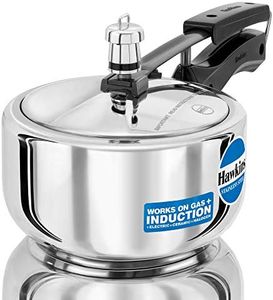 Hawkins Stainless Steel Induction Compatible Pressure Cooker, 2 Litre, Silver (HSS20)