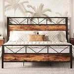 LIKIMIO King Bed Frame, Tall Indust