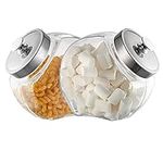 Hyperspace Glass Penny Jar, Candy Jar, Cookie Jar, Kitchen Canister, Set of 2 (73OZ)