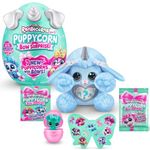 Rainbocorns Puppycorn Bow Surprise, Puppycorn Series 3, Bowie the Poodle - Collectible Plush - 5 Layers of Surprises, Peel and Reveal Heart, Stickers, Slime, Ages 3+ (Poodle)